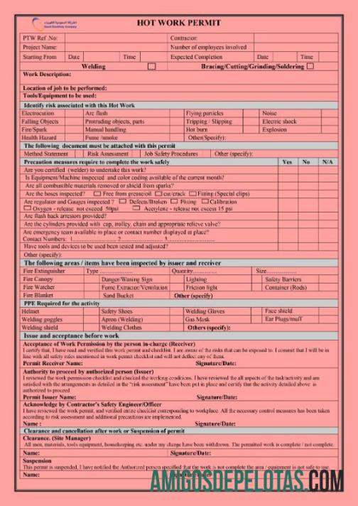 Autorização de Trabalho para Empresa de Eletricidade Saudita modelo